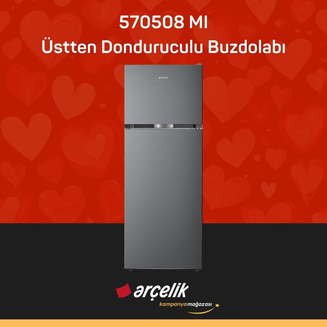 ARÇELİK 570508 MI Üstten Donduruculu Buzdolabı