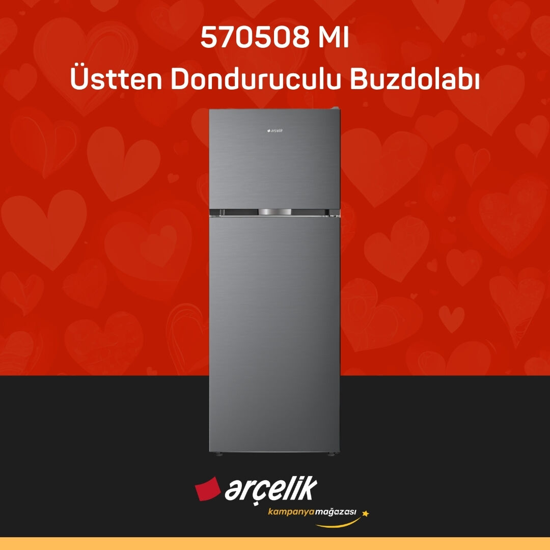 ARÇELİK 570508 MI Üstten Donduruculu Buzdolabı