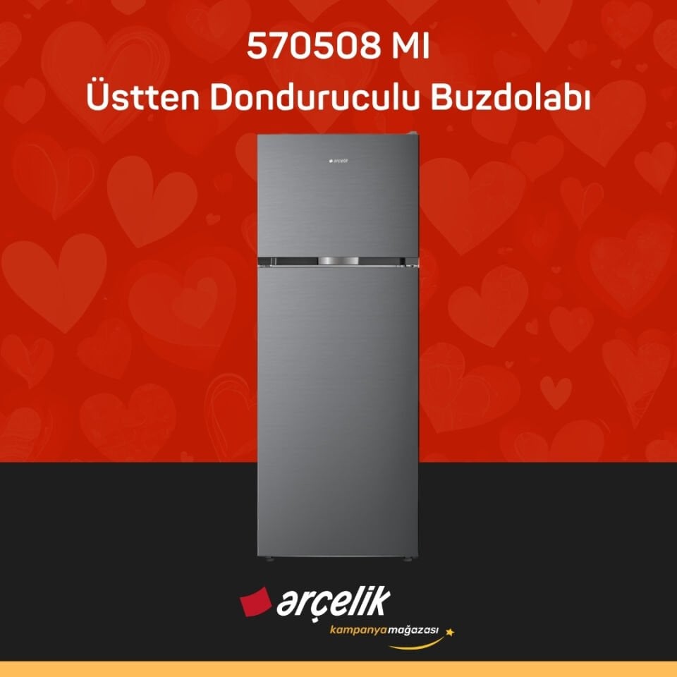 ARÇELİK 570508 MI Üstten Donduruculu Buzdolabı