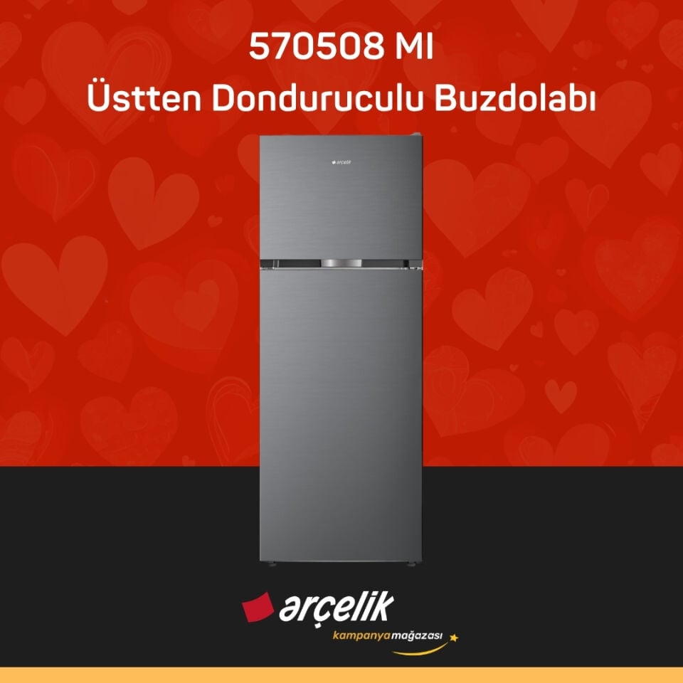 ARÇELİK 570508 MI Üstten Donduruculu Buzdolabı