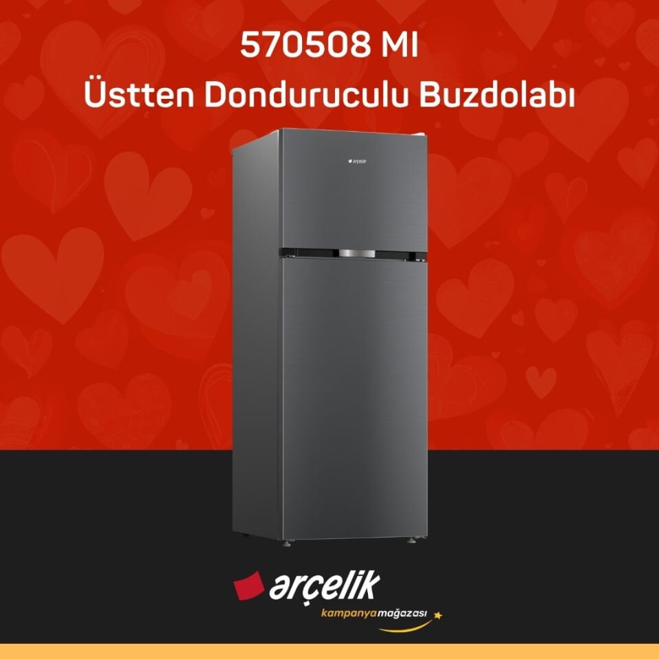 ARÇELİK 570508 MI Üstten Donduruculu Buzdolabı