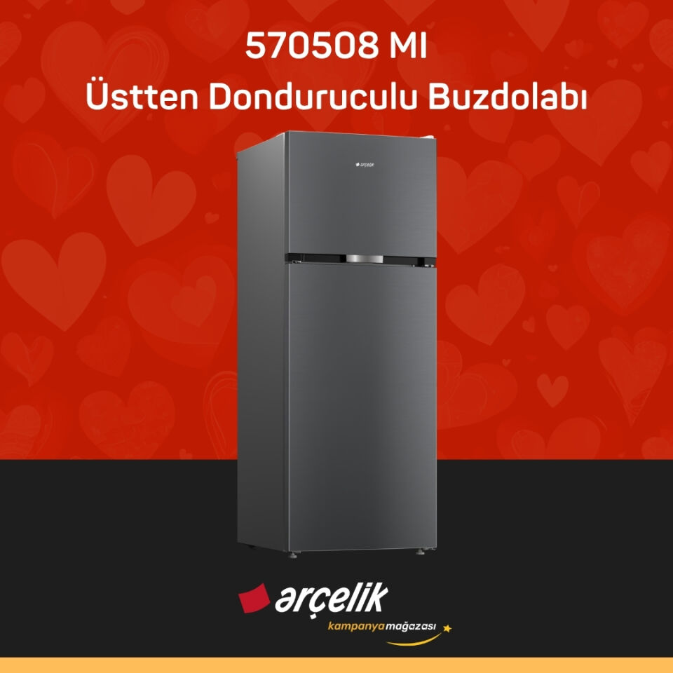 ARÇELİK 570508 MI Üstten Donduruculu Buzdolabı