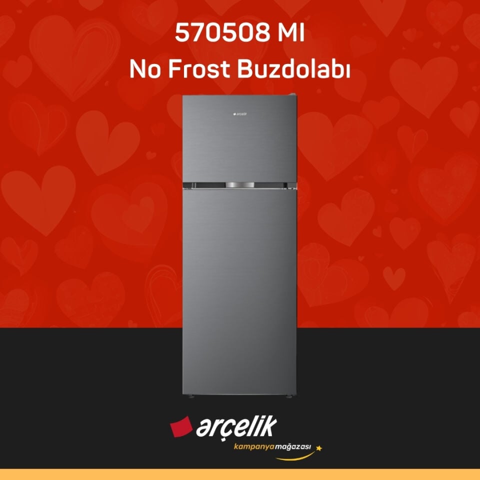 ARÇELİK 570508 MI Üstten Donduruculu Buzdolabı