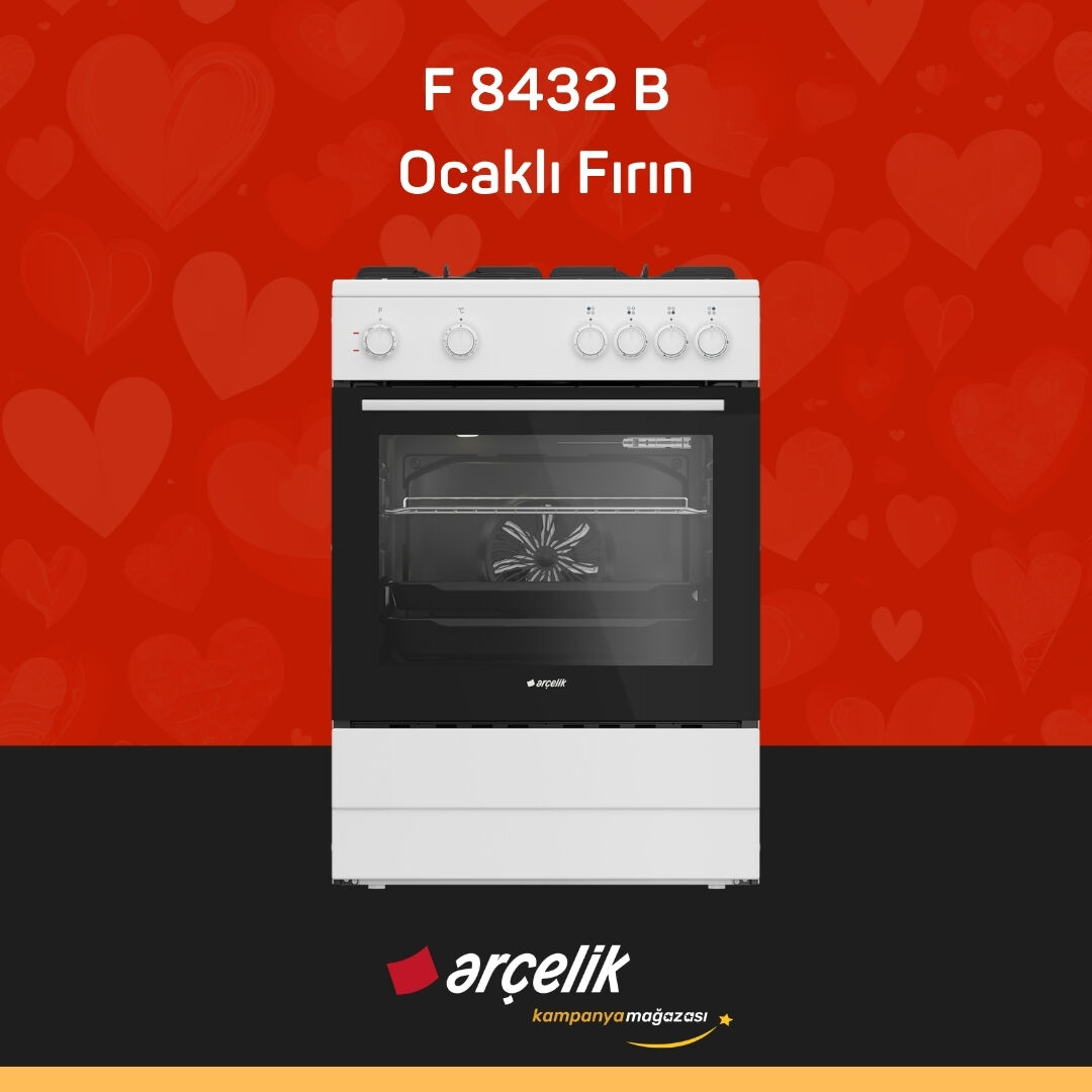 ARÇELİK F 8432 B Ocaklı Fırın