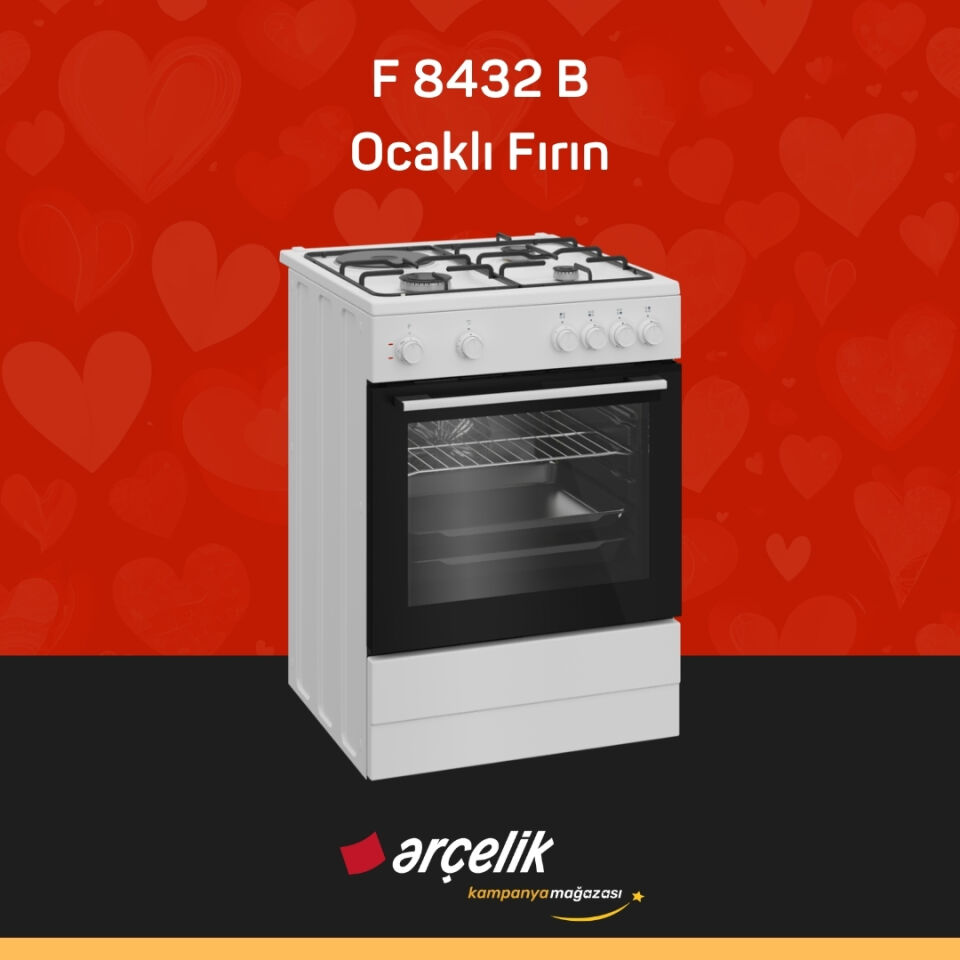 ARÇELİK F 8432 B Ocaklı Fırın
