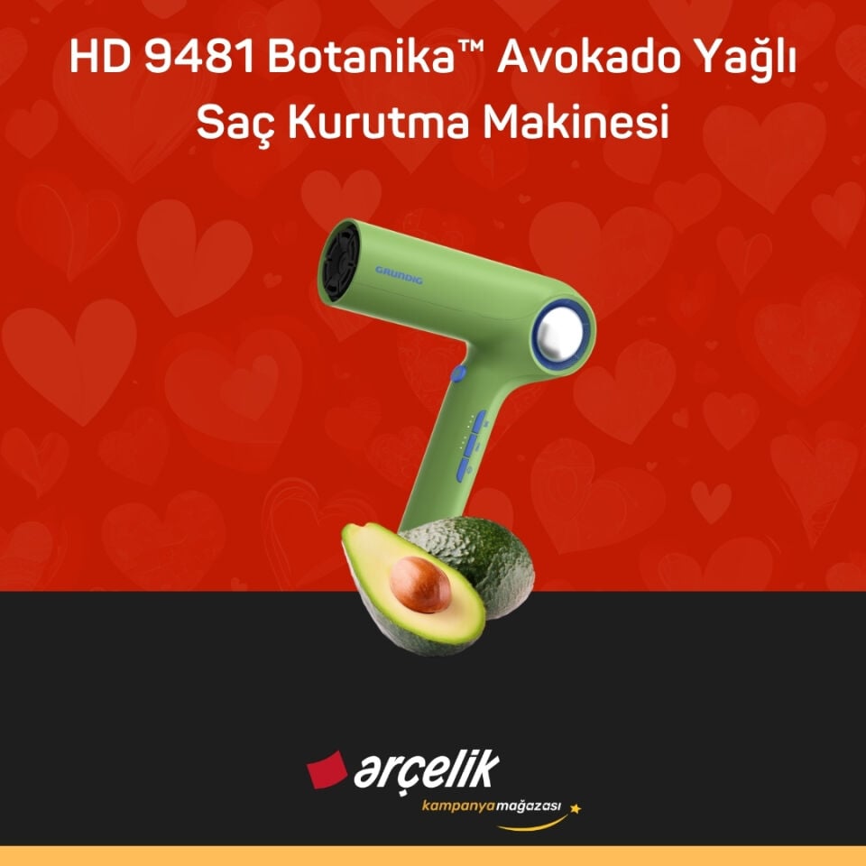 GRUNDIG HD 9481 Botanika™ Avokado Yağlı Saç Kurutma Makinesi