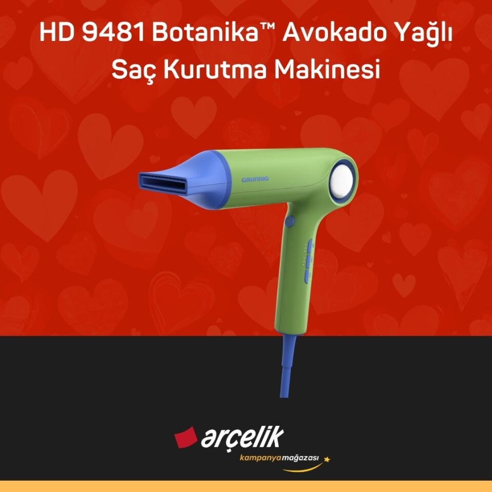 GRUNDIG HD 9481 Botanika™ Avokado Yağlı Saç Kurutma Makinesi