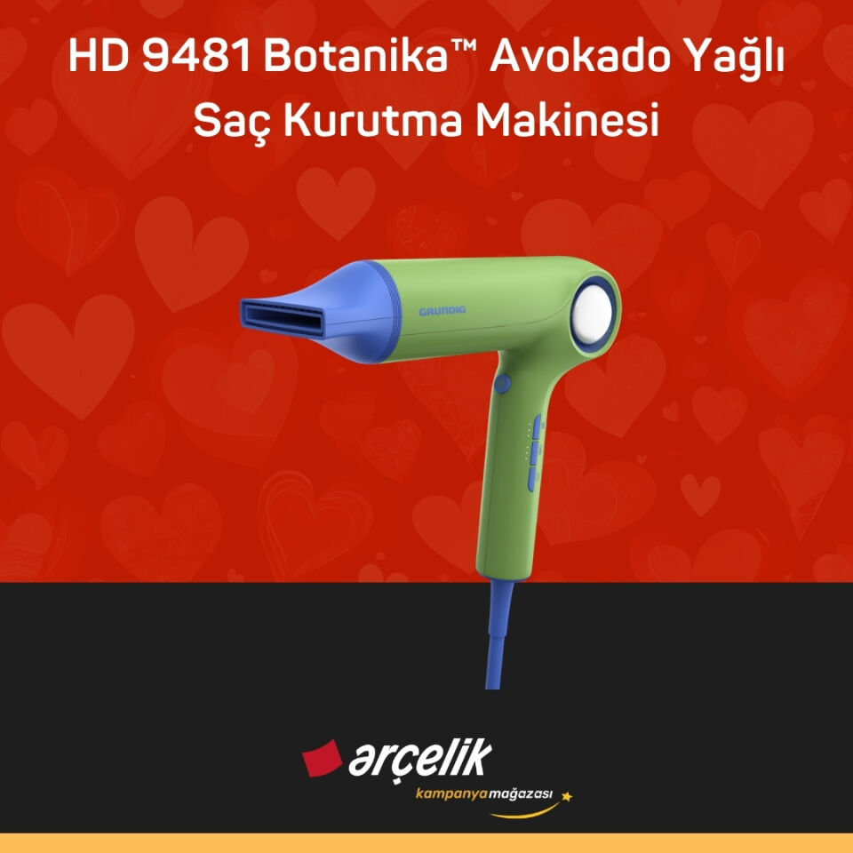 GRUNDIG HD 9481 Botanika™ Avokado Yağlı Saç Kurutma Makinesi