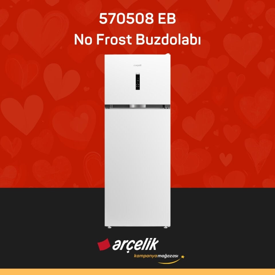 ARÇELİK 570508 EB Üstten Donduruculu Buzdolabı