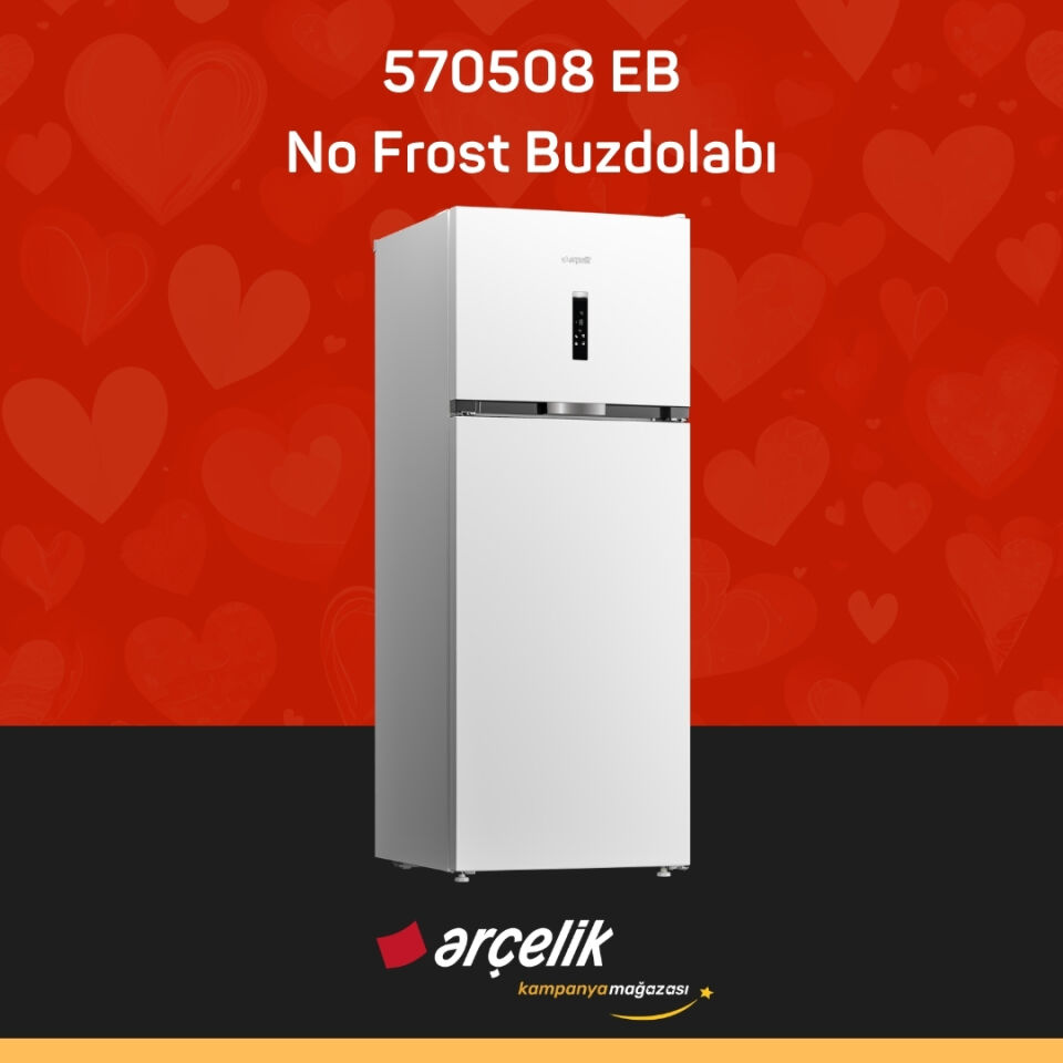 ARÇELİK 570508 EB Üstten Donduruculu Buzdolabı