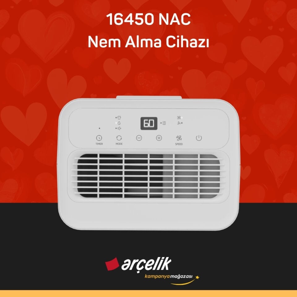 ARÇELİK 16450 NAC Nem Alma Cihazı
