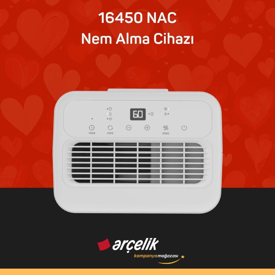 ARÇELİK 16450 NAC Nem Alma Cihazı