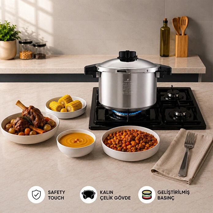 Karaca Quick And Safe İndüksiyon Tabanlı Düdüklü Tencere 7 Lt