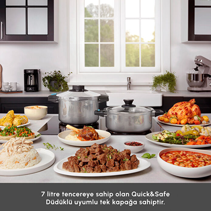 Karaca Quick And Safe İndüksiyon Tabanlı Düdüklü Tencere 7 Lt