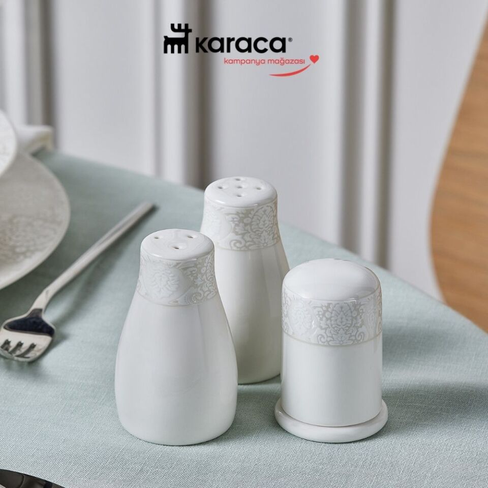 Karaca Forever Bone Olio 53 Parça 12 Kişilik Yemek Takımı