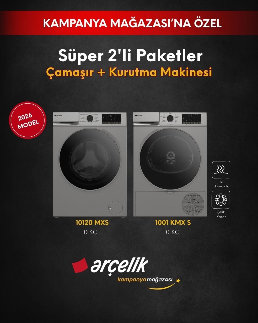 ARÇELİK 2'li Süper Setler (10120 MXS - 1001 KMX S)