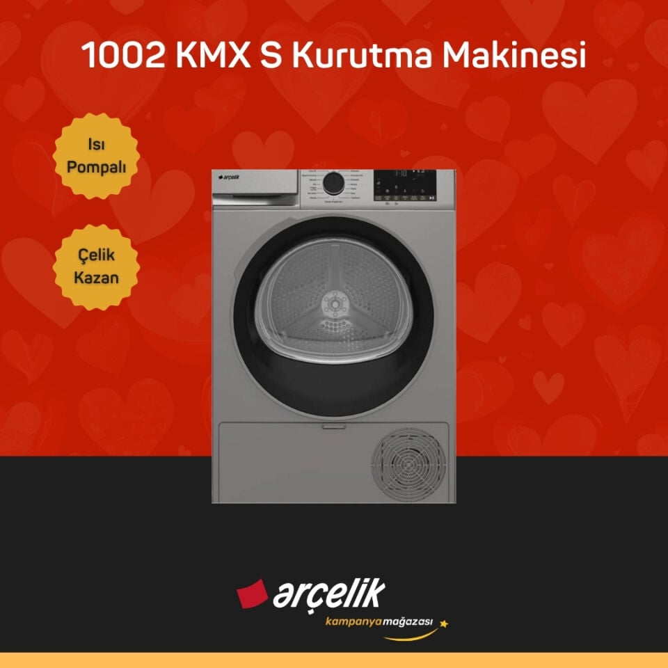 ARÇELİK 1002 KMX S 10 Kg Kurutma Makinesi
