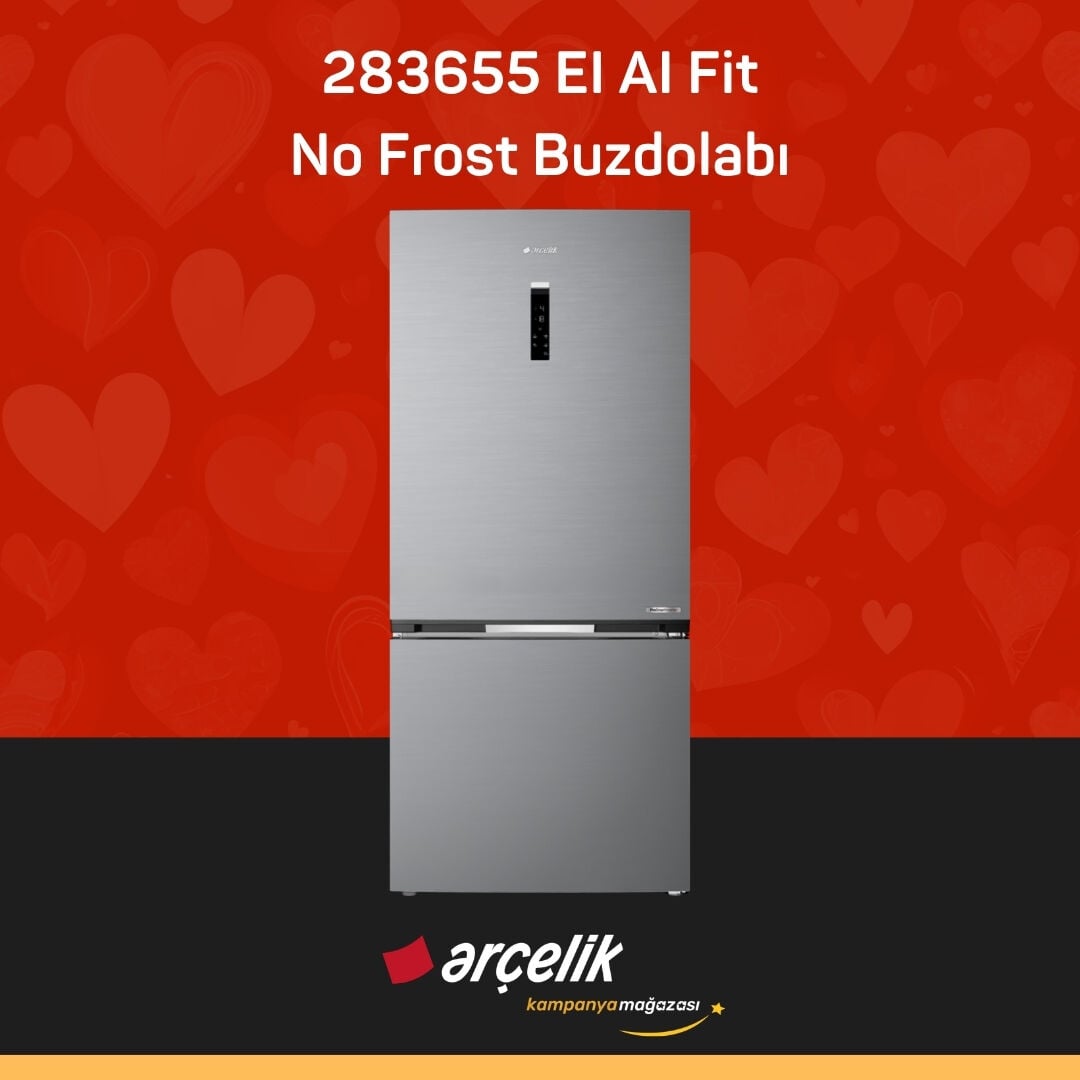 ARÇELİK 283655 EI AI Fit Alttan Donduruculu Buzdolabı