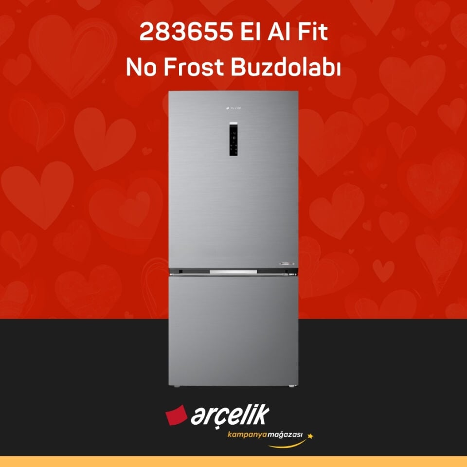 ARÇELİK 283655 EI AI Fit Alttan Donduruculu Buzdolabı