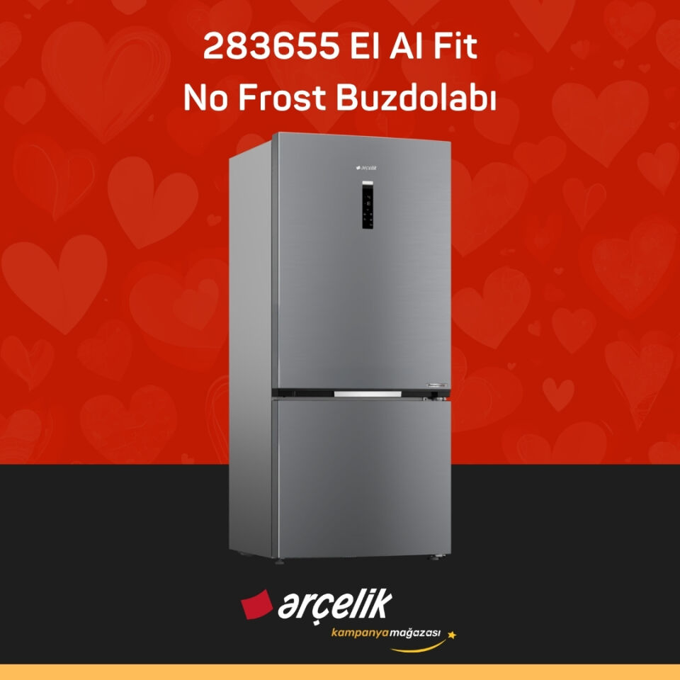 ARÇELİK 283655 EI AI Fit Alttan Donduruculu Buzdolabı