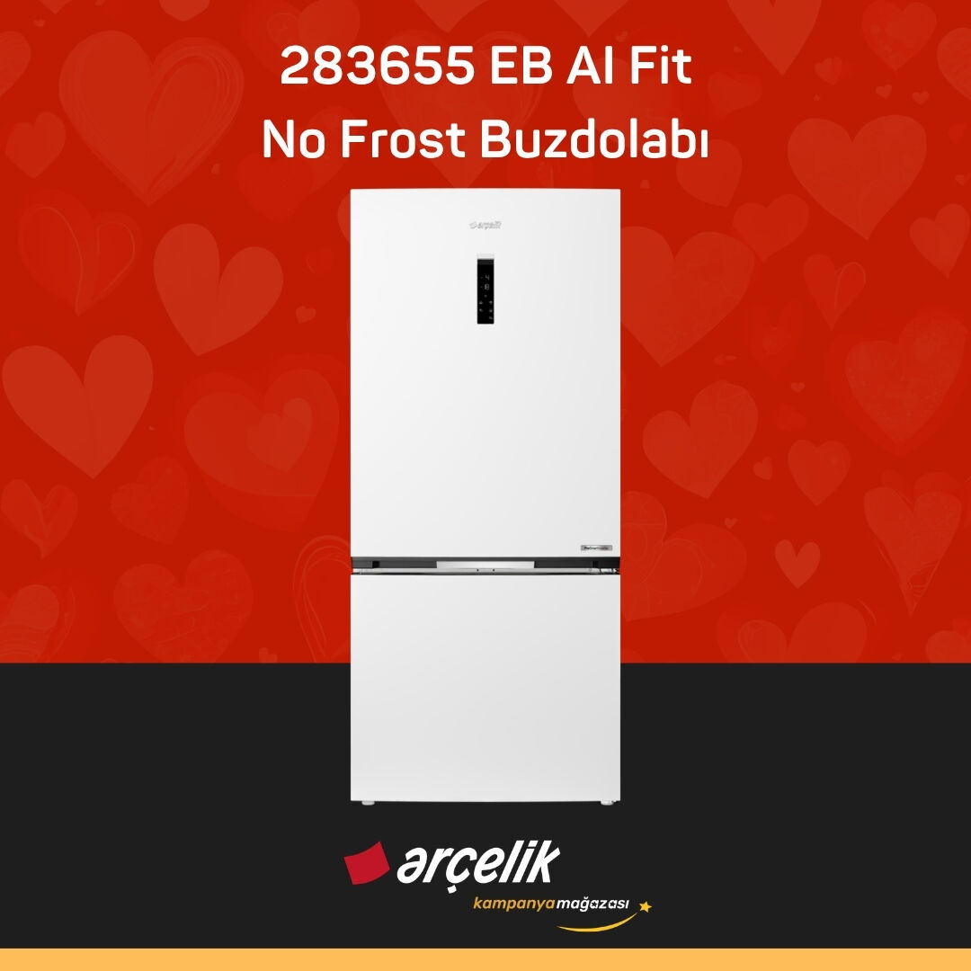 ARÇELİK 283655 EB AI Fit Alttan Donduruculu Buzdolabı