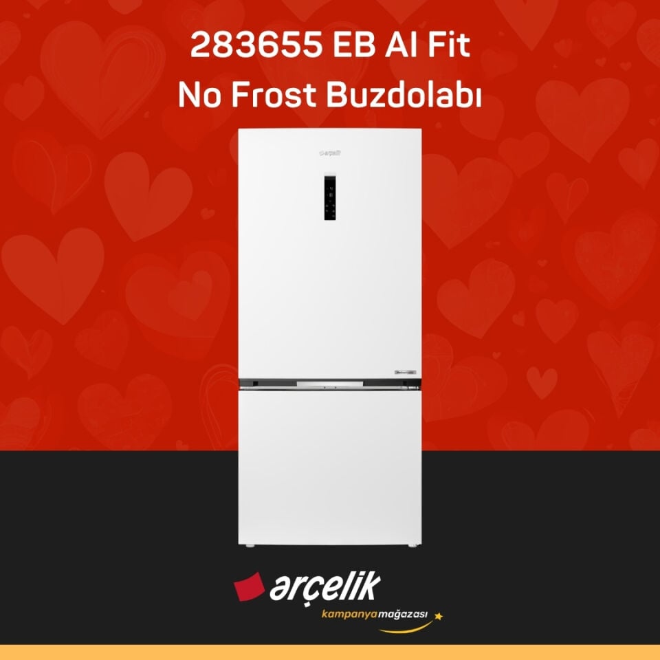 ARÇELİK 283655 EB AI Fit Alttan Donduruculu Buzdolabı