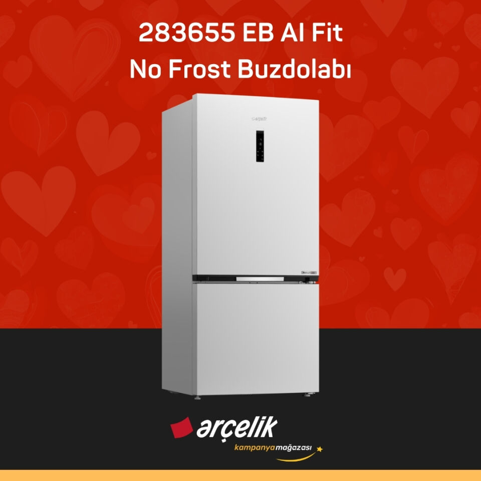 ARÇELİK 283655 EB AI Fit Alttan Donduruculu Buzdolabı