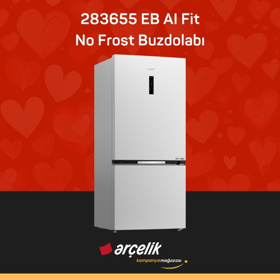 ARÇELİK 283655 EB AI Fit Alttan Donduruculu Buzdolabı