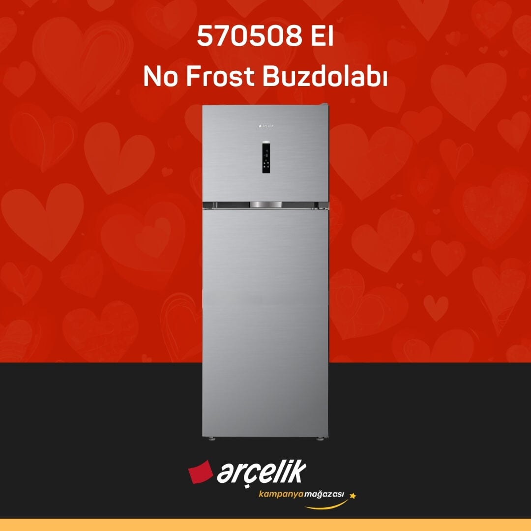 ARÇELİK 570508 EI Üstten Donduruculu Buzdolabı