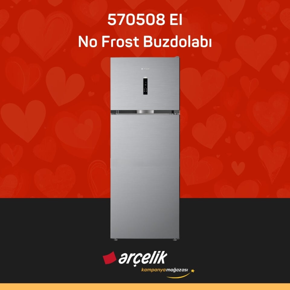 ARÇELİK 570508 EI Üstten Donduruculu Buzdolabı