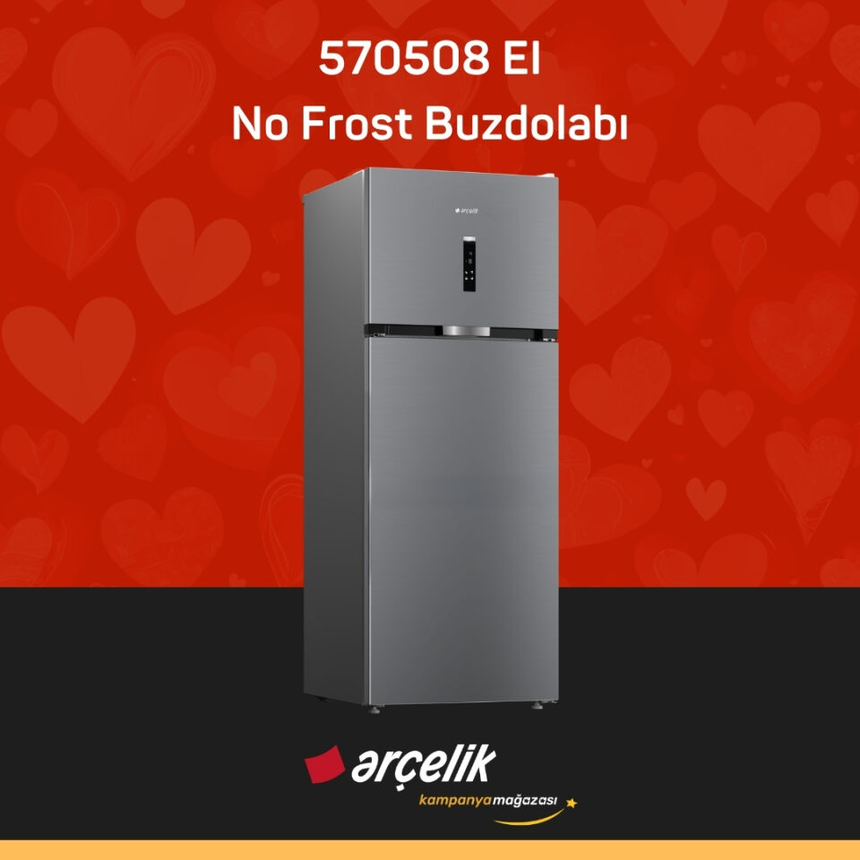ARÇELİK 570508 EI Üstten Donduruculu Buzdolabı