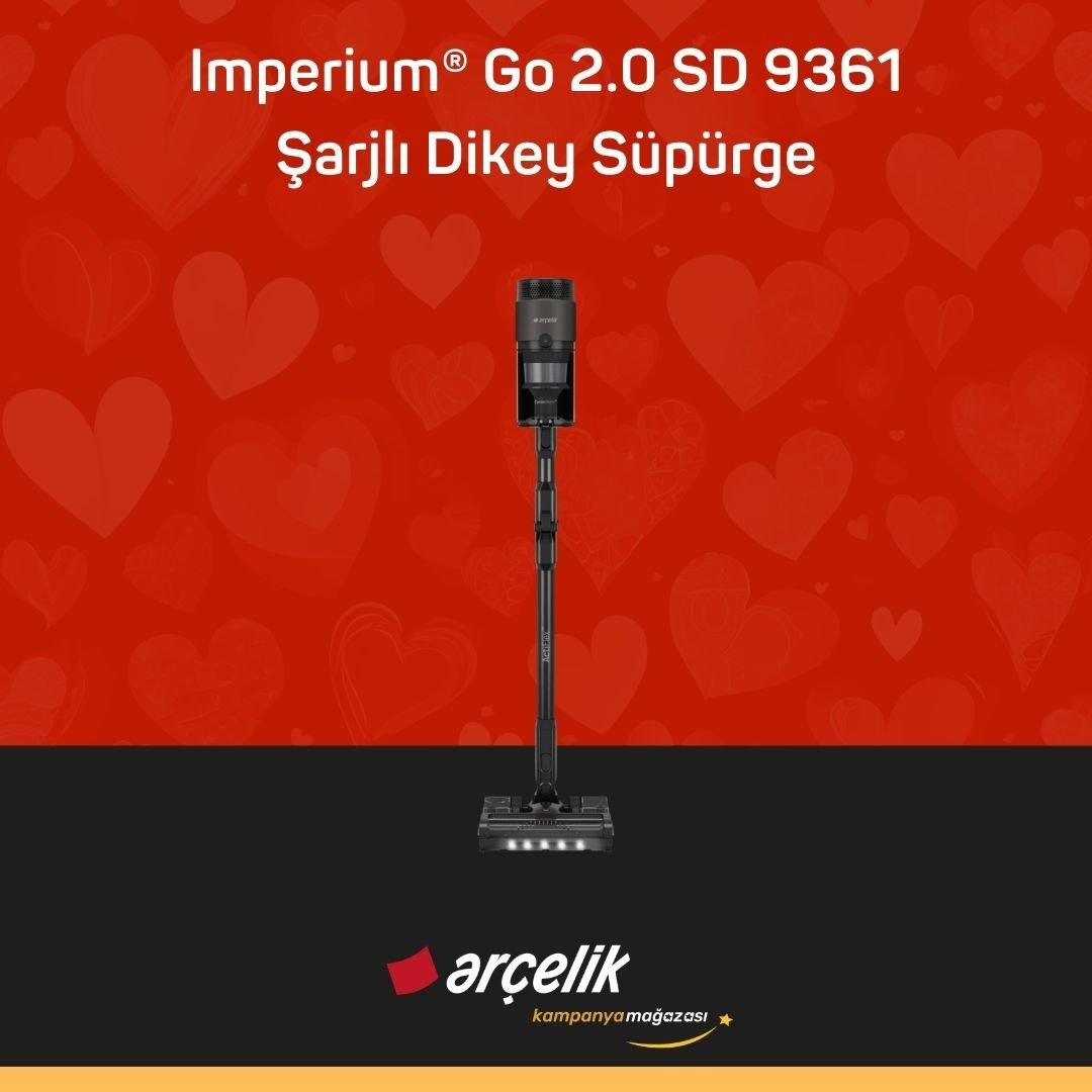 ARÇELİK Imperium® Go 2.0 SD 9361 Şarjlı Dikey Süpürge