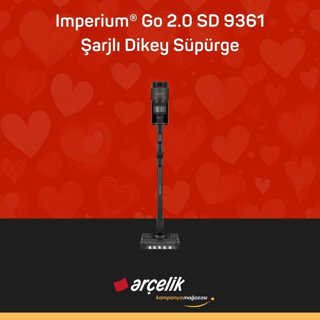 ARÇELİK Imperium® Go 2.0 SD 9361 Şarjlı Dikey Süpürge