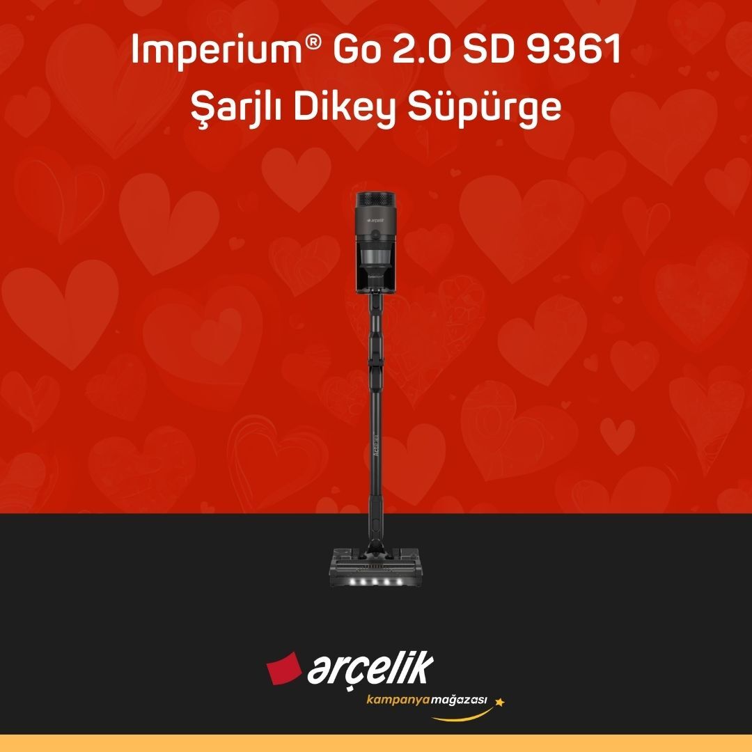 ARÇELİK Imperium® Go 2.0 SD 9361 Şarjlı Dikey Süpürge