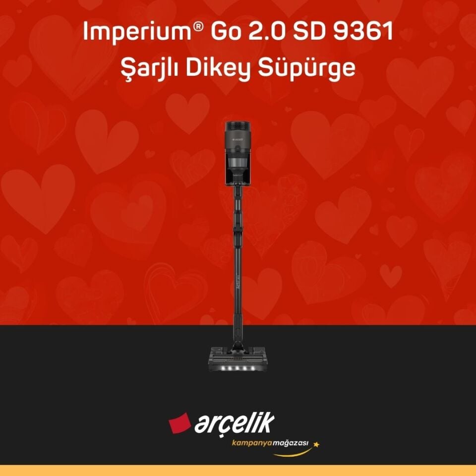 ARÇELİK Imperium® Go 2.0 SD 9361 Şarjlı Dikey Süpürge