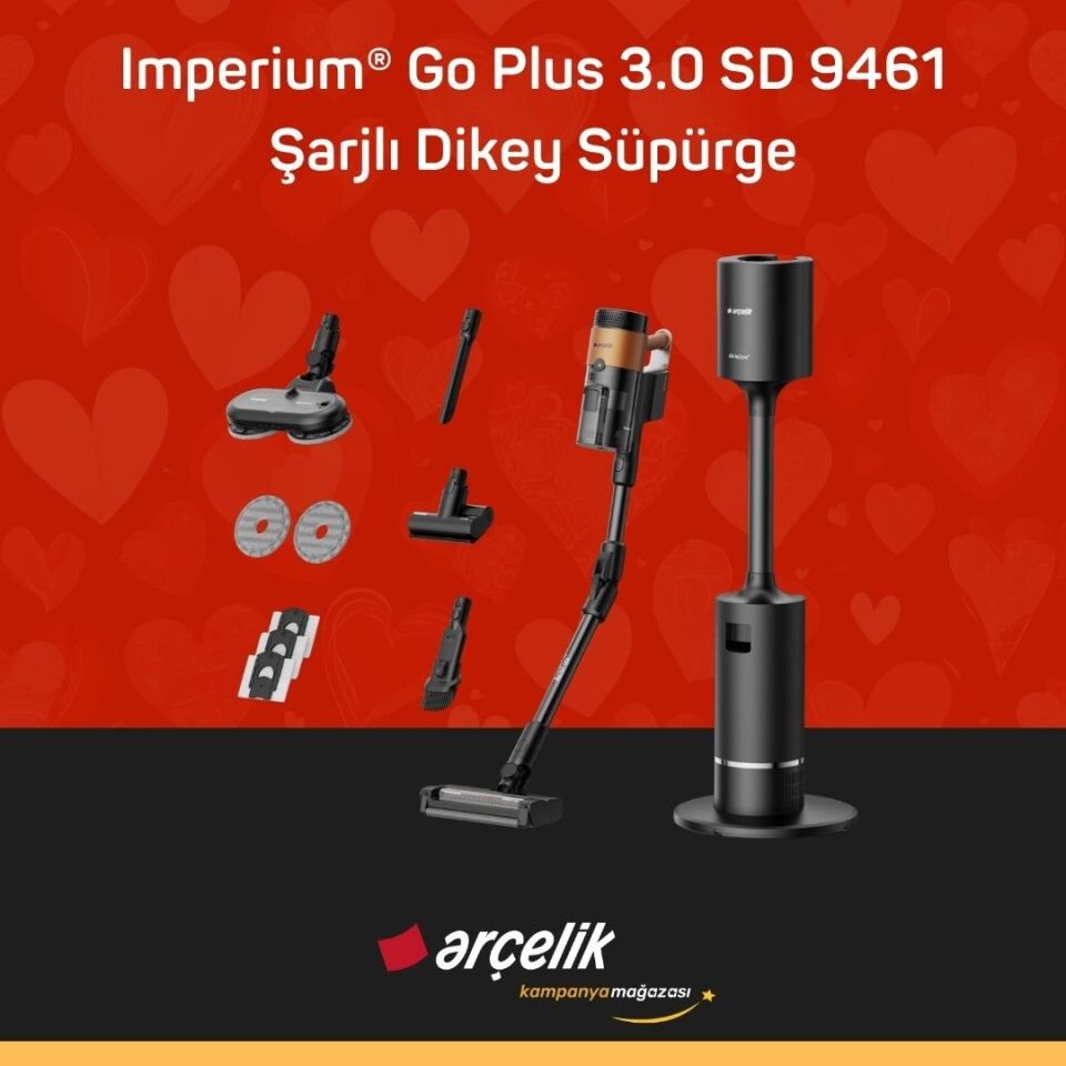 ARÇELİK Imperium® Go Plus 3.0 SD 9461 Şarjlı Dikey Süpürge