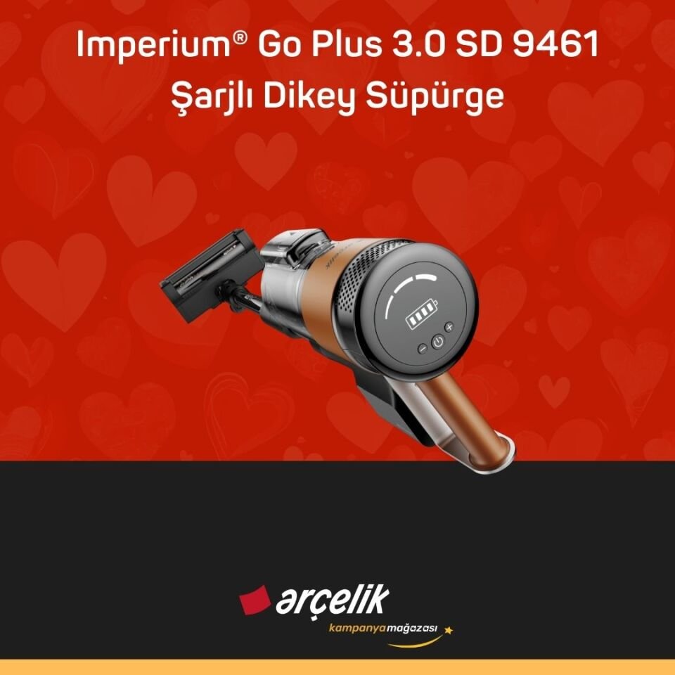 ARÇELİK Imperium® Go Plus 3.0 SD 9461 Şarjlı Dikey Süpürge