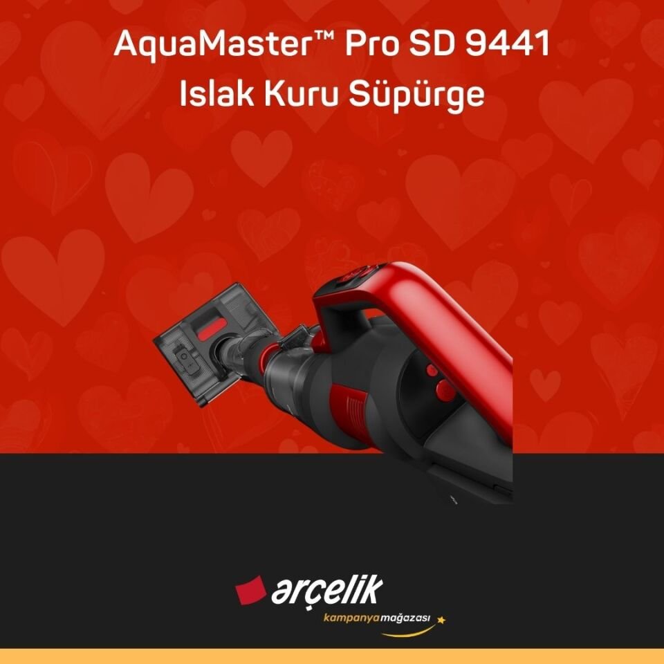 ARÇELİK AquaMaster™ Pro SD 9441 Islak Kuru Süpürge
