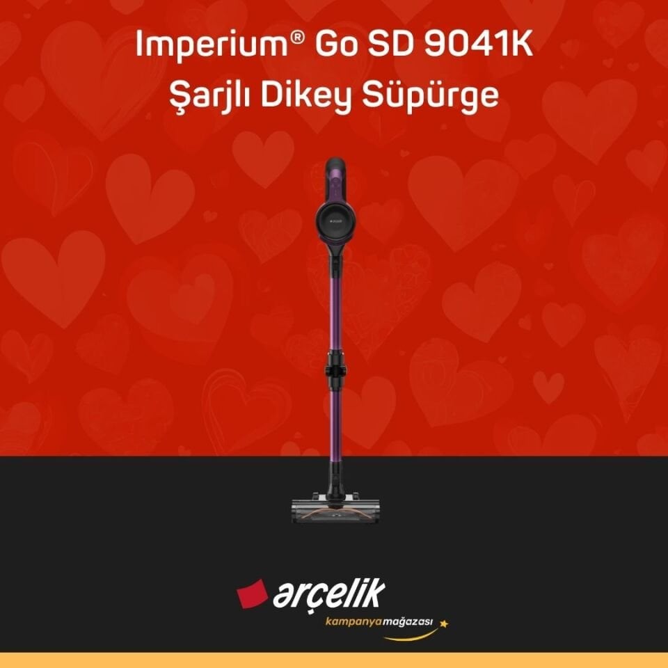ARÇELİK Imperium® Go SD 9041K Şarjlı Dik Süpürge Şarjlı Dikey Süpürge