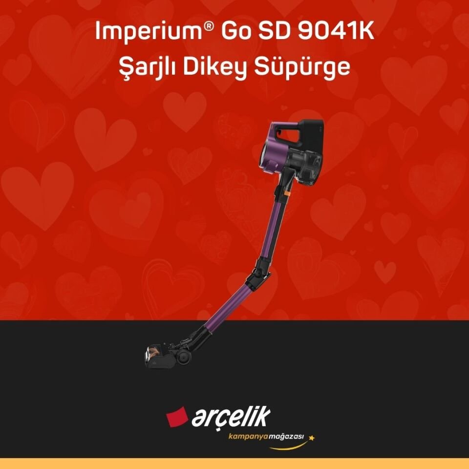 ARÇELİK Imperium® Go SD 9041K Şarjlı Dik Süpürge Şarjlı Dikey Süpürge