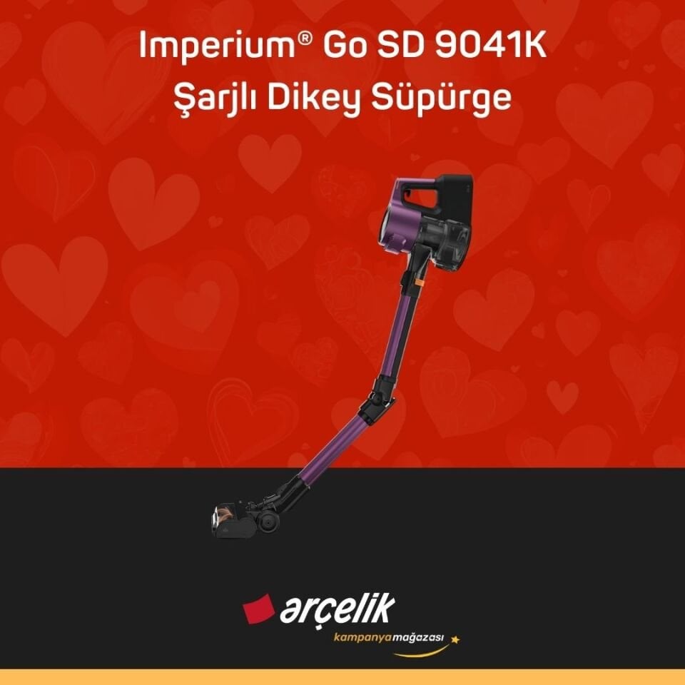 ARÇELİK Imperium® Go SD 9041K Şarjlı Dik Süpürge Şarjlı Dikey Süpürge