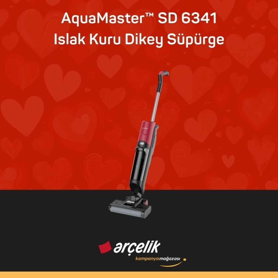 ARÇELİK AquaMaster™ SD 6341 Islak Kuru Dikey Süpürge