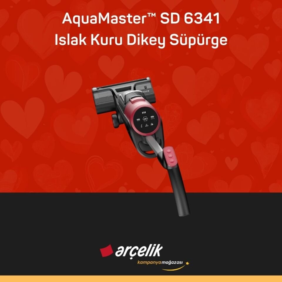 ARÇELİK AquaMaster™ SD 6341 Islak Kuru Dikey Süpürge