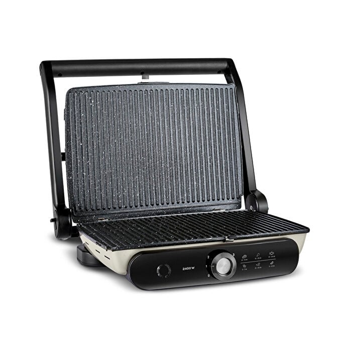 Karaca Gastro Grill Pro 6 Dilim Kapasiteli Tost Makinesi 2400W Creamy
