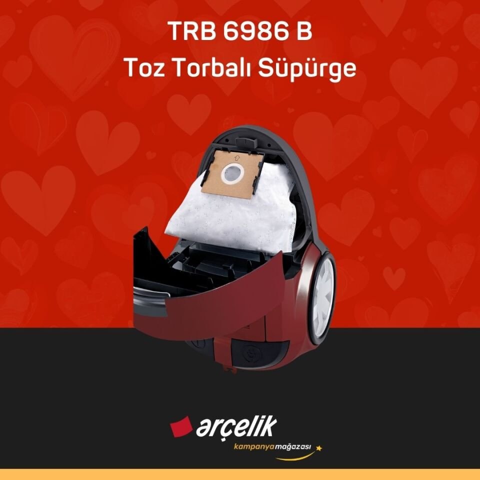 ARÇELİK TRB 6986 B Toz Torbalı Süpürge