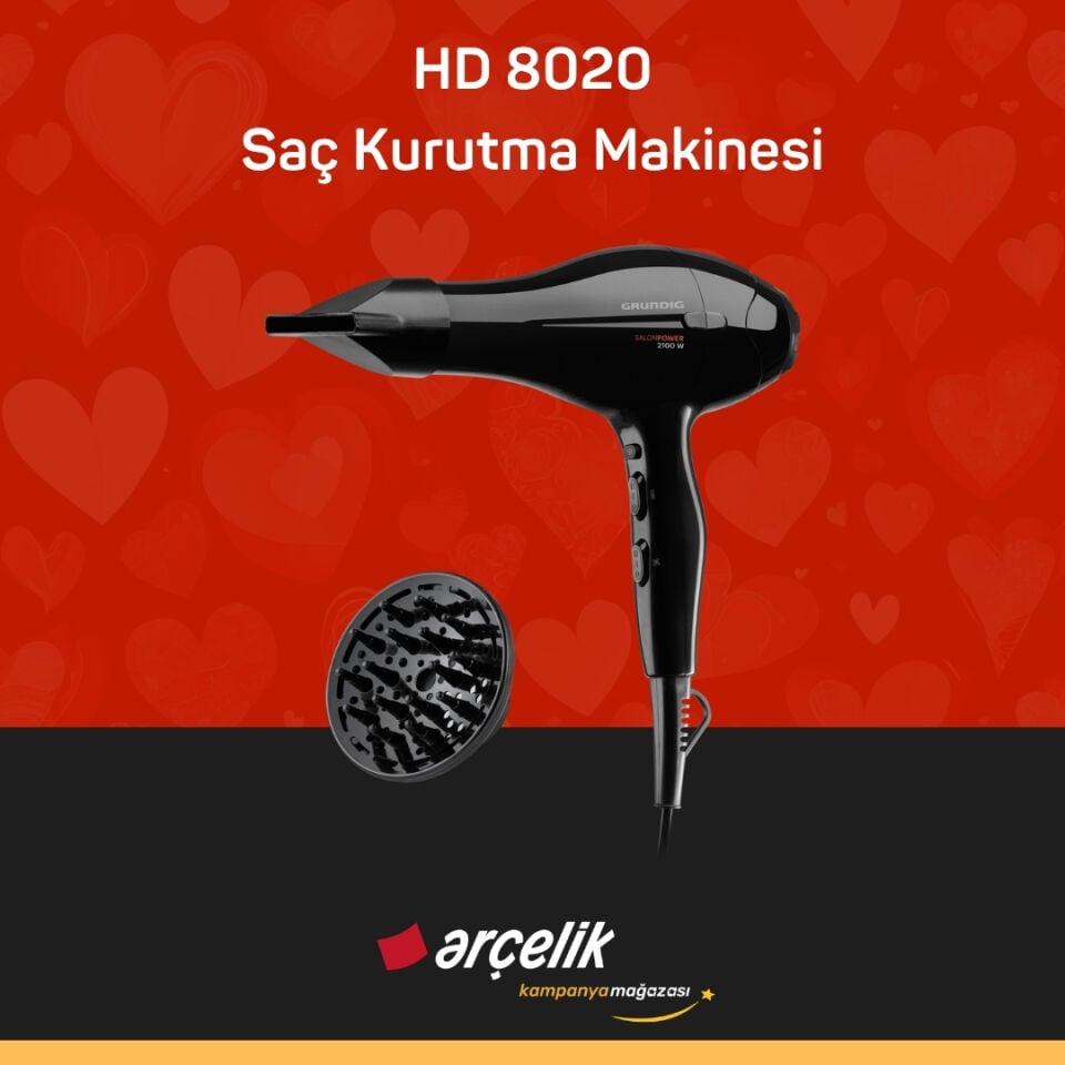 GRUNDIG HD 8020 Saç Kurutma Makinesi