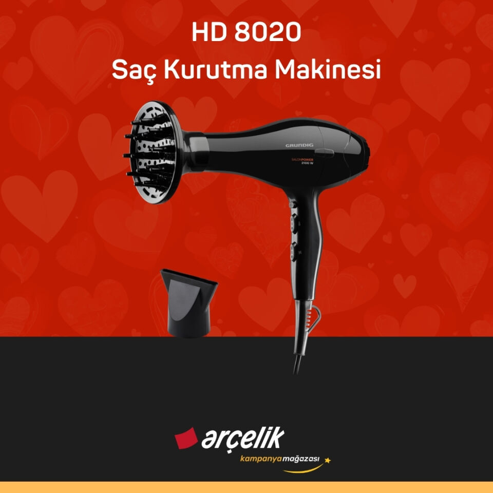 GRUNDIG HD 8020 Saç Kurutma Makinesi