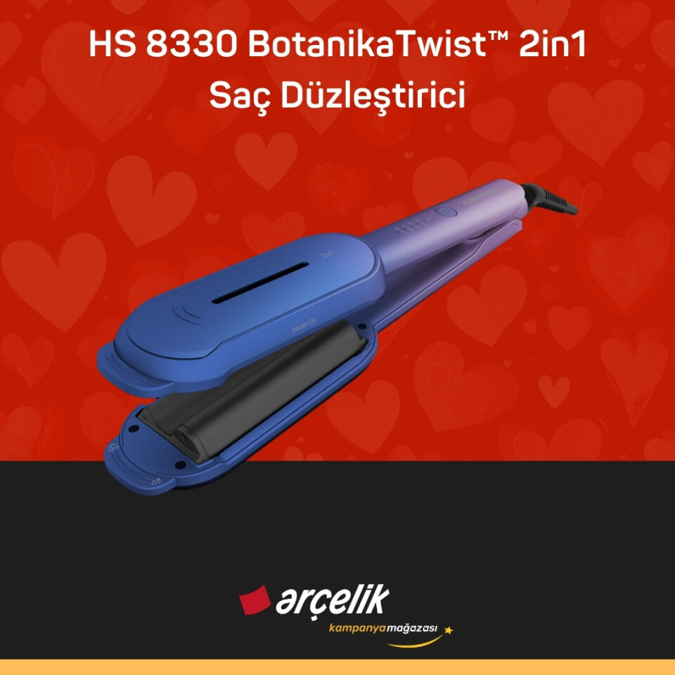 GRUNDIG HS 8330 BotanikaTwist™ 2in1 Saç Düzleştirici