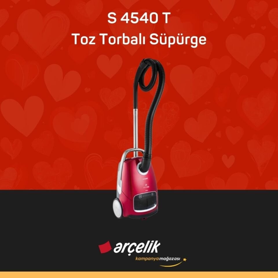 ARÇELİK S 4540 T Toz Torbalı Toz Torbalı Süpürge
