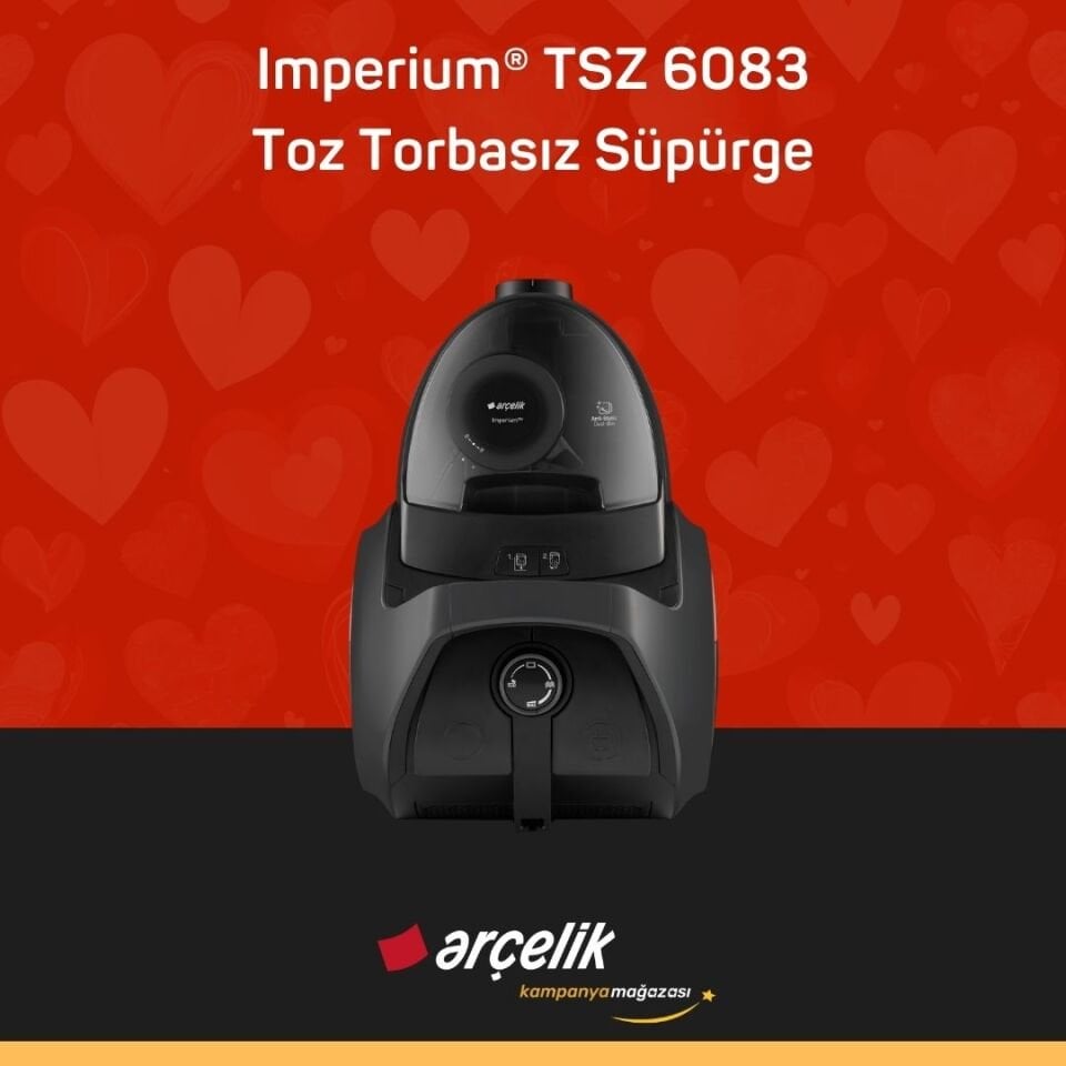 ARÇELİK Imperium® TSZ 6083 Toz Torbasız Süpürge